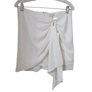 Emory Park Size L White "Sarong Style Skirt" New With Tags